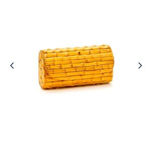 J McLaughlin bamboo clutch